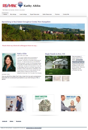 real estate web design concord nh